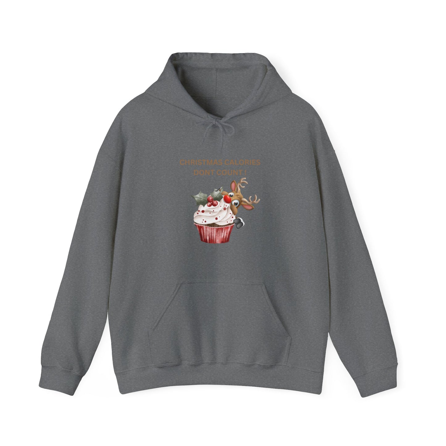 Christmas Calories Don't Count Hoodie - Unisex Heavy Blend Sweatshirt for Holiday Cheer