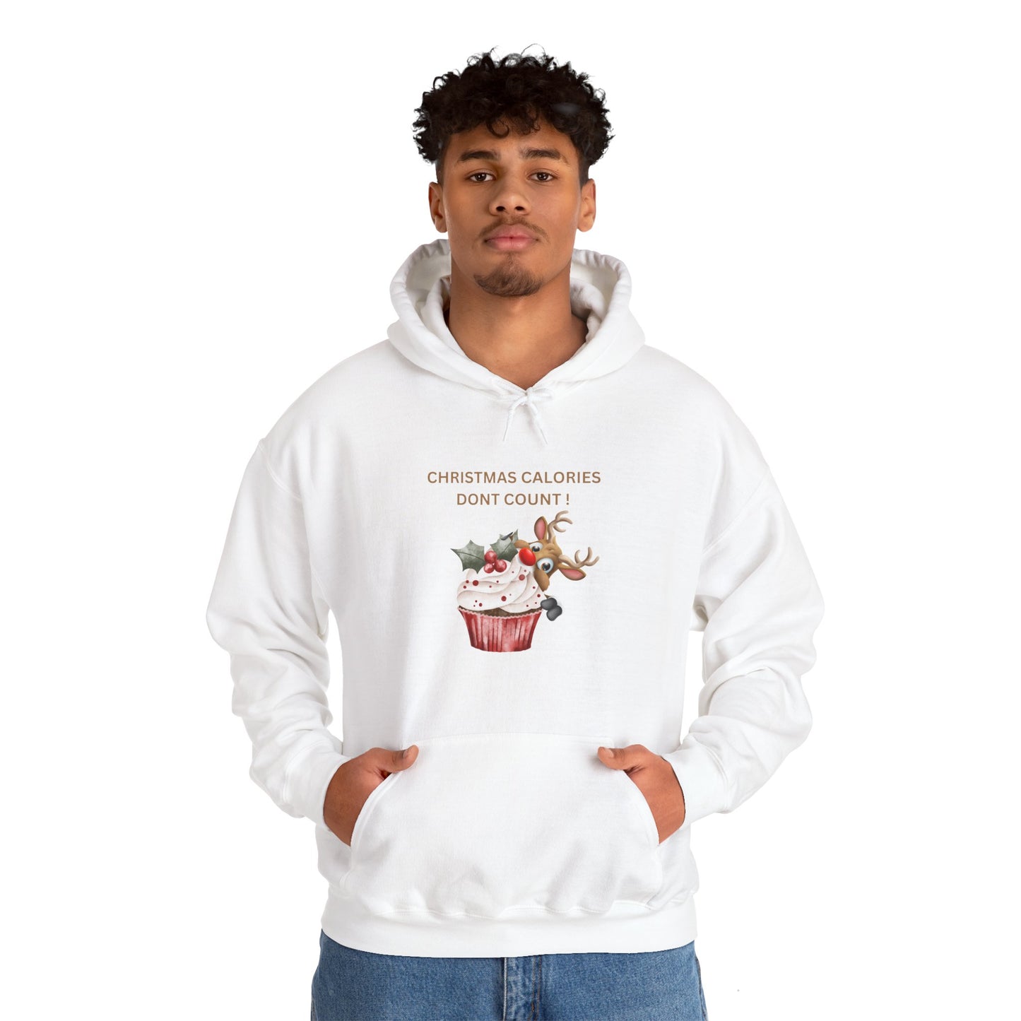 Christmas Calories Don't Count Hoodie - Unisex Heavy Blend Sweatshirt for Holiday Cheer