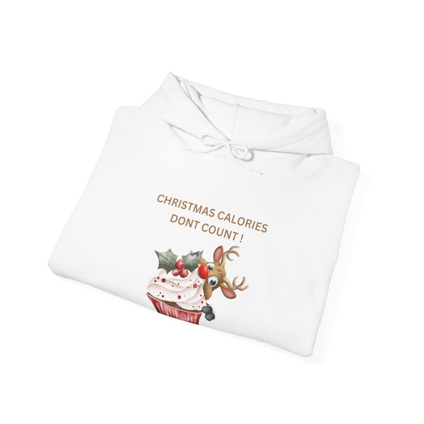 Christmas Calories Don't Count Hoodie - Unisex Heavy Blend Sweatshirt for Holiday Cheer