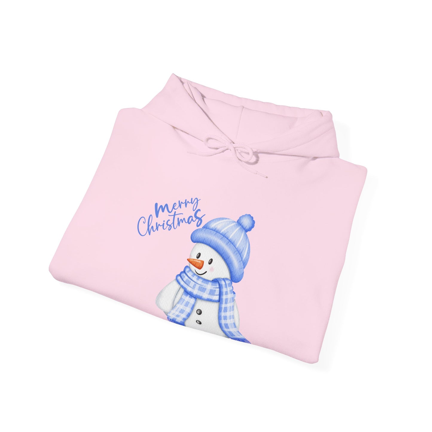 Merry Christmas Snowman Hoodie | Unisex Heavy Blend Hooded Sweatshirt