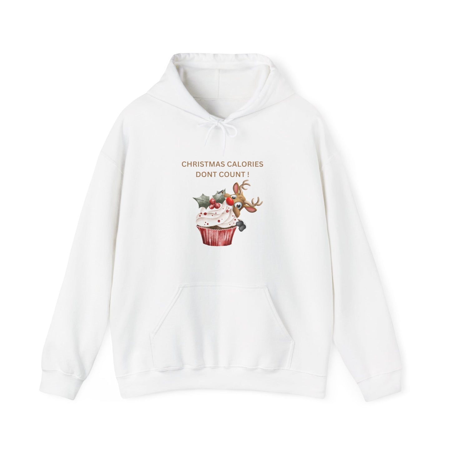 Christmas Calories Don't Count Hoodie - Unisex Heavy Blend Sweatshirt for Holiday Cheer