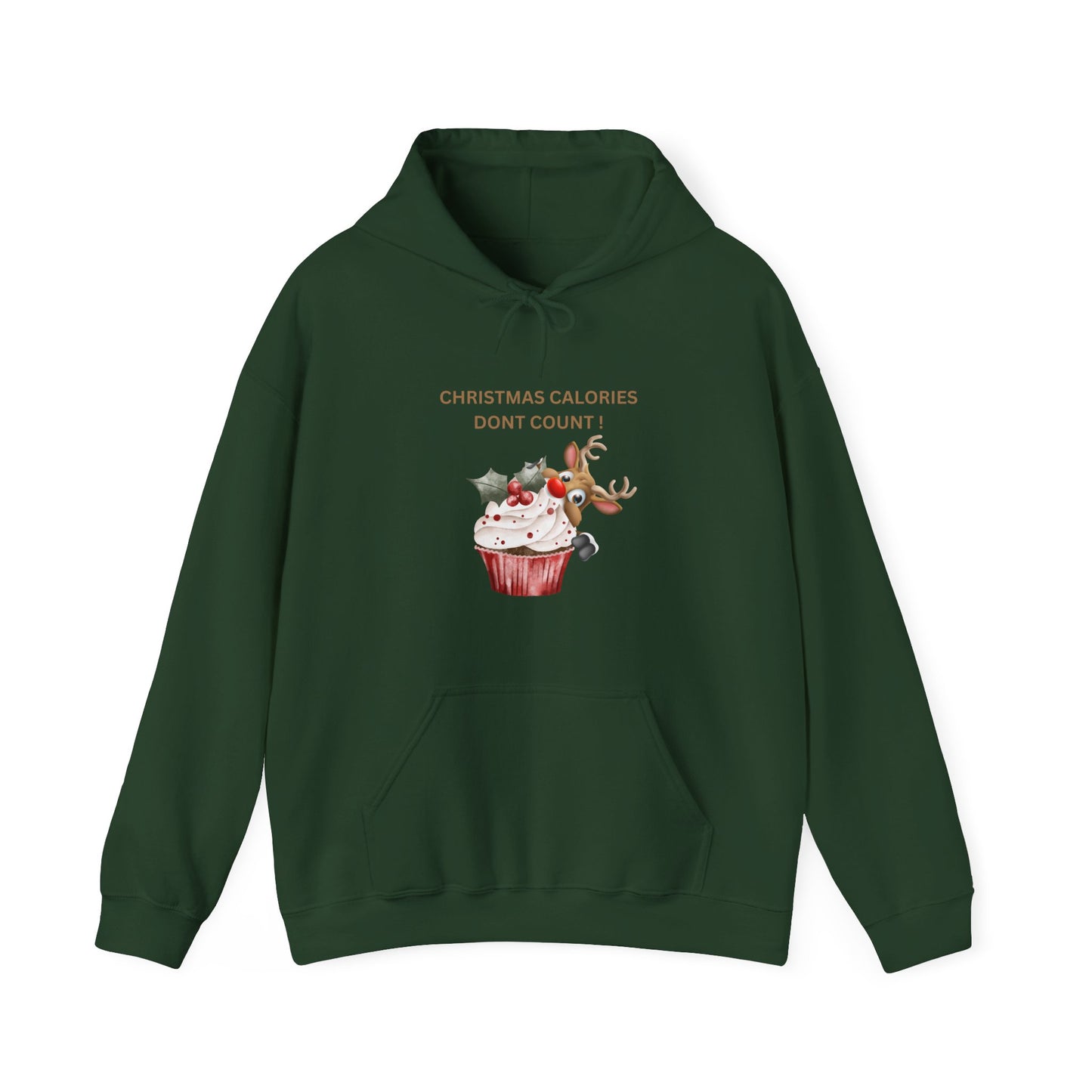 Christmas Calories Don't Count Hoodie - Unisex Heavy Blend Sweatshirt for Holiday Cheer