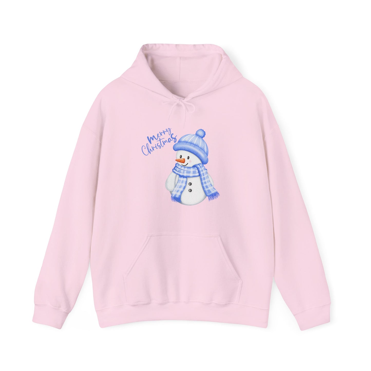 Merry Christmas Snowman Hoodie | Unisex Heavy Blend Hooded Sweatshirt