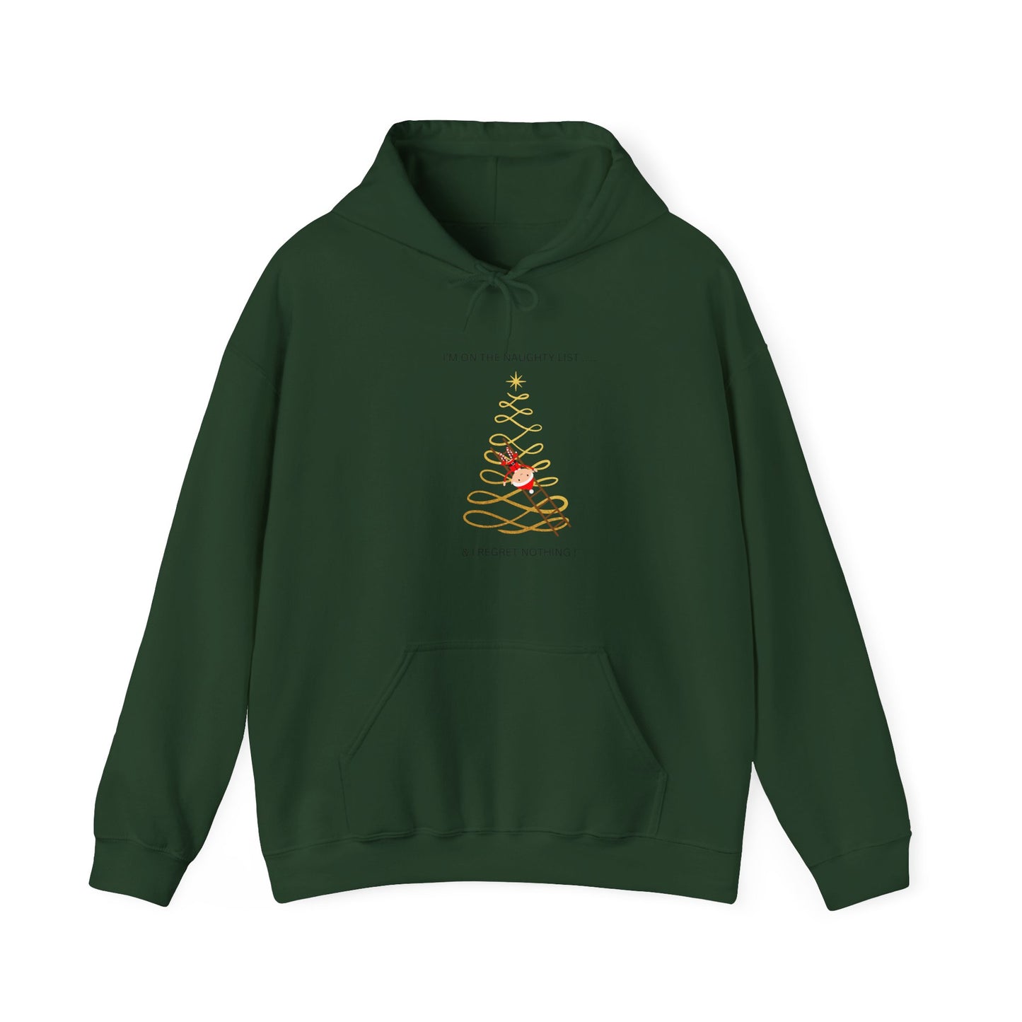 Naughty List Christmas Hoodie - Unisex Heavy Blend Sweatshirt